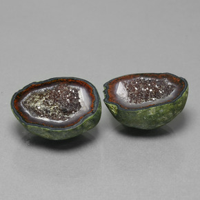 Gemme di Il geode di agata Multicolore naturale da 26.55 ct, Forma fantasia, Opaco