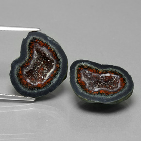 Geodi di agata naturale multicolore da 25,35 ct, forma fantasia, opaco