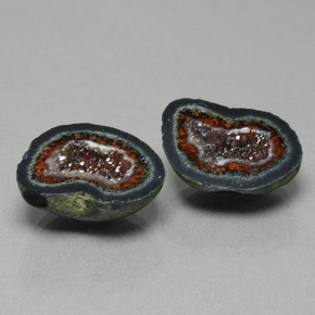 Geodi di agata naturale multicolore da 25,35 ct, forma fantasia, opaco
