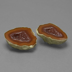 Geodi di agata naturale multicolore da 25,42 ct, forma fantasia, opaco