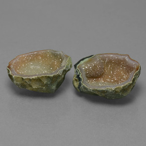 Gemme di Il geode di agata Multicolore naturale da 16.50 ct, Forma fantasia, Opaco