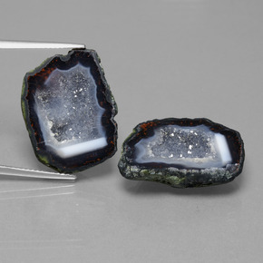 Geodi di agata naturale multicolore da 32,12 ct, forma fantasia, opaco