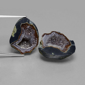 Geodi di agata naturale multicolore da 41,06 ct, forma fantasia, opaco