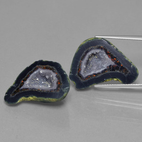 Geodi di agata naturale multicolore da 37,89 ct, forma fantasia, opaco