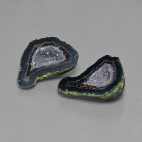 Geodi di agata naturale multicolore da 37,89 ct, forma fantasia, opaco