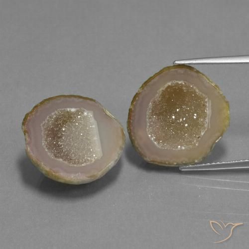 Gemme di Il geode di agata Multicolore naturale da 22.14 ct, Forma fantasia, Opaco