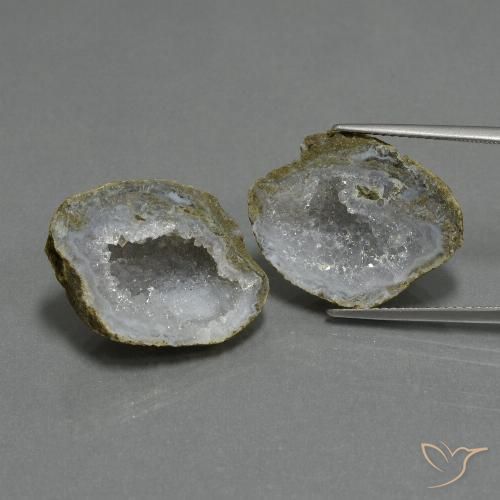 29.27ctw Naturale Multicolore Il geode di agata, Taglio a fantasia, Opaco