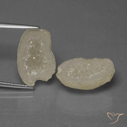 16.40ctw Naturale Multicolore Il geode di agata, Taglio a fantasia, Opaco