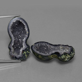 Gemme di Il geode di agata Multicolore naturale da 23.62 ct, Forma fantasia, Opaco