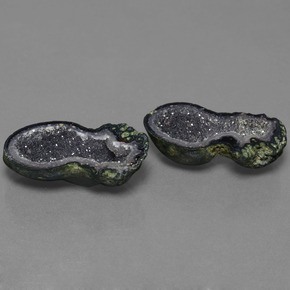 Gemme di Il geode di agata Multicolore naturale da 23.62 ct, Forma fantasia, Opaco