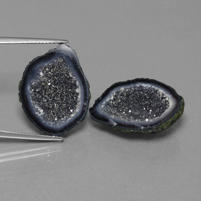 Geodi di agata naturale multicolore da 22,25 ct, forma fantasia, opaco