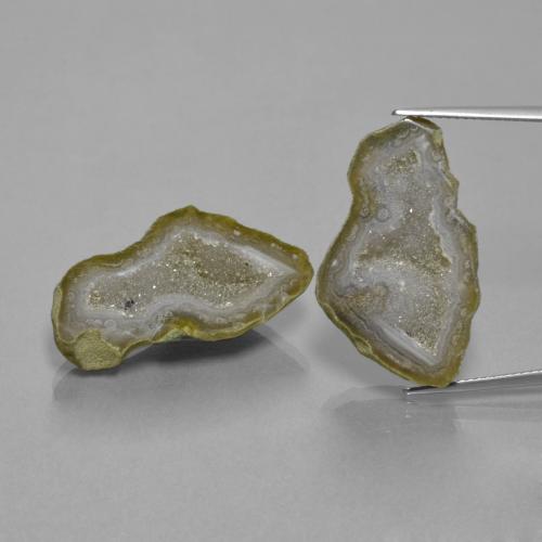 Geodi di agata naturale multicolore da 28,39 ct, forma fantasia, opaco