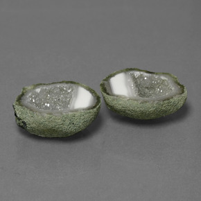 Gemme di Il geode di agata Multicolore naturale da 20.20 ct, Forma fantasia, Opaco