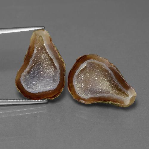 Geodi di agata naturale multicolore da 19,76 ct, forma fantasia, opaco
