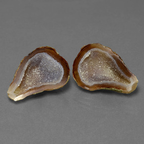 Geodi di agata naturale multicolore da 19,76 ct, forma fantasia, opaco