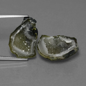 Geodi di agata naturale multicolore da 14,53 ct, forma fantasia, opaco