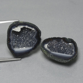 Geodi di agata naturale multicolore da 29,65 ct, forma fantasia, opaco