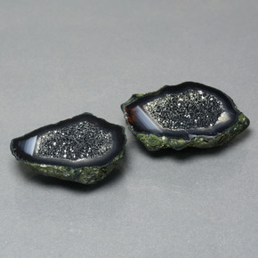 Gemme di Il geode di agata Multicolore naturale da 32.36 ct, Forma fantasia, Opaco