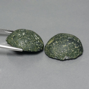 Gemme di Il geode di agata Verde multicolore naturale da 32.52 ct, Forma fantasia, Opaco