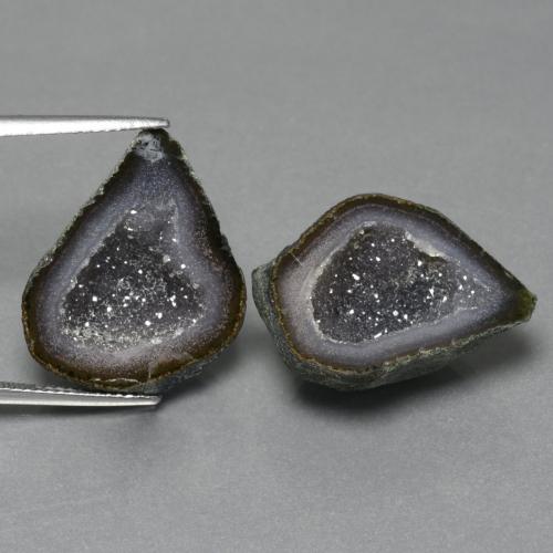 Geodi di agata naturale multicolore da 26,34 ct, forma fantasia, opaco