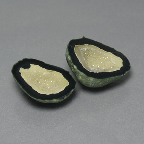 Gemme di Il geode di agata Multicolore naturale da 32.85 ct, Forma fantasia, Opaco