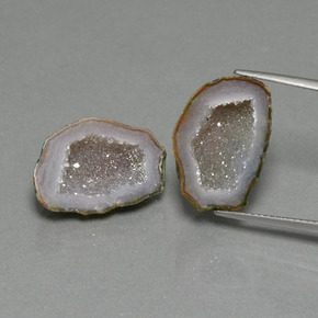 Gemme di Il geode di agata Multicolore naturale da 14.44 ct, Forma fantasia, Opaco