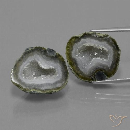 21.43ctw Naturale Multicolore Il geode di agata, Taglio a fantasia, Opaco