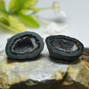 Gemme di Il geode di agata Multicolore naturale da 38.73 ct, Forma fantasia, Opaco