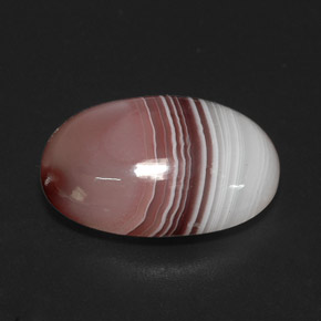 Agata naturale multicolore da 13,03 ct, taglio ovale, opaco
