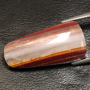 Agata naturale multicolore da 11,21 ct, trasparente, trasparente/traslucido