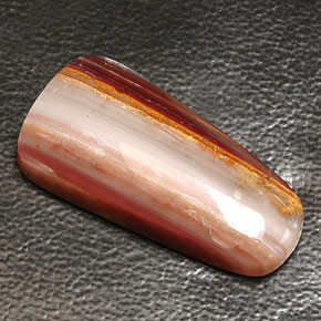 Agata naturale multicolore da 11,21 ct, trasparente, trasparente/traslucido