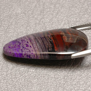 Agata Multicolore naturale da 32.06 ct, Forma a pera, Opaco