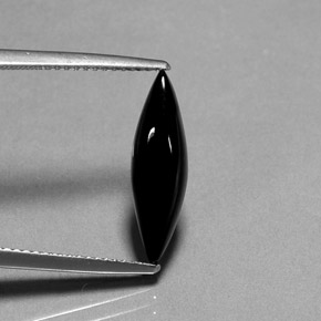 Agata naturale nero da 2,11 ct, marchesa, opaco