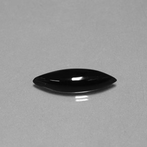 Agata naturale nero da 1,69 ct, marchesa, opaco