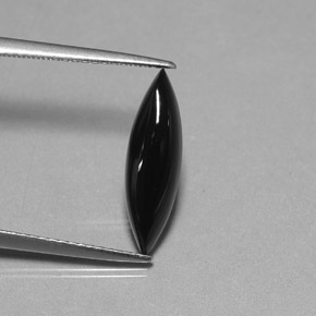 Agata naturale nero da 1,69 ct, marchesa, opaco