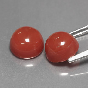 Gemme di Agata Arancione naturale da  ct, Taglio rotondo, Opaco
