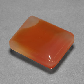 Agata naturale arancione da 9,32 ct, trasparente, trasparente/traslucido