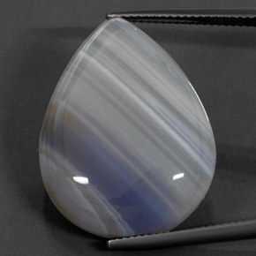 Agata naturale multicolore da 27,72 ct, trasparente, trasparente/traslucido