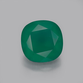 Agata naturale verde da 1,28 ct, trasparente, trasparente/traslucido
