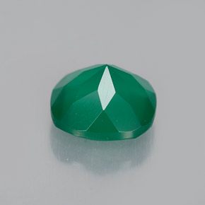Agata naturale verde da 1,28 ct, trasparente, trasparente/traslucido