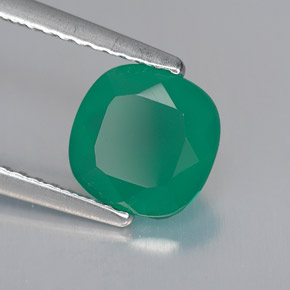 Agata Verde naturale da 1.28 ct, Trasparente, Trasparente/Traslucido