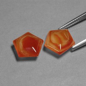 Agata naturale arancione da  ct, forma fantasia, traslucido