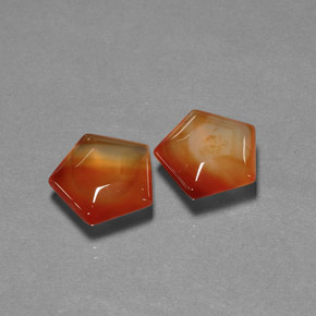 Agata naturale arancione da  ct, forma fantasia, traslucido
