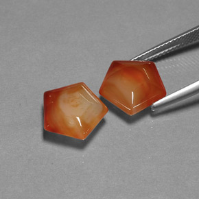 Agata naturale arancione da  ct, forma fantasia, traslucido