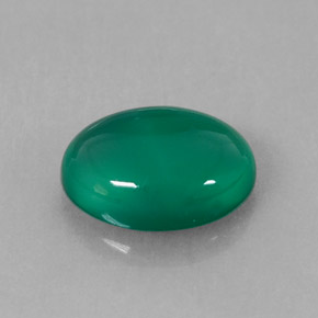 Agata Blu verde naturale da 1.58 ct, Trasparente, Trasparente/Traslucido