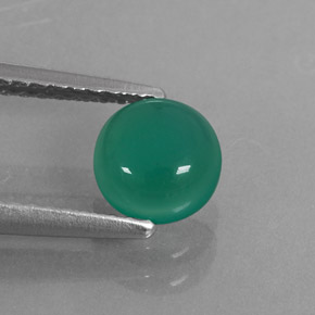 Agata naturale verde da 0,89 ct, trasparente, trasparente/traslucido