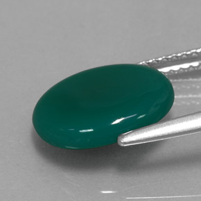 Agata naturale verde da 2,75 ct, trasparente, trasparente/traslucido