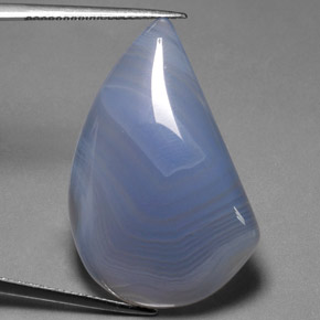Agata naturale multicolore da 33,52 ct, trasparente, trasparente/traslucido