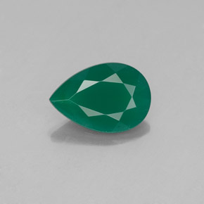 Agata naturale verde da 0,94 ct, trasparente, trasparente/traslucido