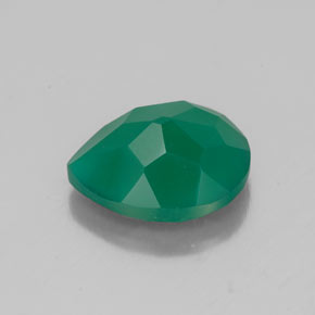 Agata naturale verde da 2,38 ct, trasparente, trasparente/traslucido